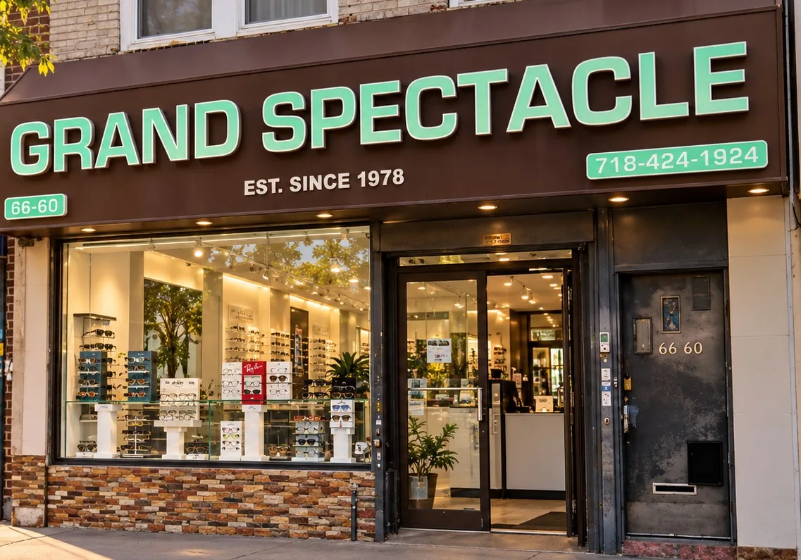 Grand Spectacle storefront at 66-60 Grand Avenue, Maspeth